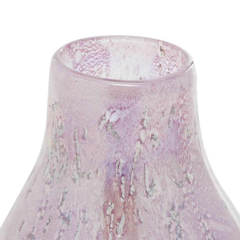 Set of 2 Glass Handmade Blown Vase Purple - CosmoLiving by Cosmopolitan, 3 of 8