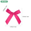 Unique Bargains Polyester Mini Ribbon Bows Craft Satin Ribbon Bow 1.6x1.6 Inch 50 Pcs - 3 of 4