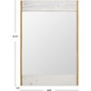 Kandi Faux Marble Mirror - 24" x 36" - CMI1006 - White/Brass - Safavieh - 4 of 4