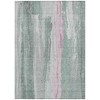 HomeRoots 9' X 12' Sage And Blush Abstract Washable Indoor Outdoor Area Rug - 4 of 4