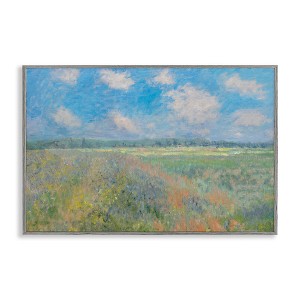Stupell Industries Tranquil Horizon Scattered Clouds Framed Giclee Art, Gray, 30" x 20" - 1 of 4