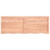 vidaXL Table Top, Light Brown 55.1"x19.7"x(0.8"-1.6") Treated Solid Wood Oak - 4 of 4