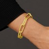 Ross-Simons 18kt Gold Over Sterling Large Paper Clip Link Bracelet - 3 of 4