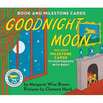 Goodnight Moon Board Book with Milestone Cards - by Margaret Wise Brown (Board Book)