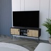 INFURNIC TV Stands and Consoles Modern Entertainment Center with Cabinets and Open Shelves for Living Room Bedroom, Multicolor, 49.6"*16.5"*3.5" - 2 of 4