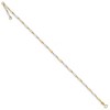 Black Bow Jewelry 2.2mm 14k Two Tone Gold Polished Link Anklet, 9.5-10.5 Inch - 3 of 4