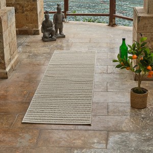 Rug Branch Hogar Striped Geometric Indoor Outdoor Area Rug - 1 of 4
