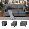 Oversized U-Shaped Sectional Sofa with Storage & Convertible Chaise, Removable Chenille Cover for Living Room or Office - 4 of 4