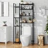 Simple Trending 8 Tier Over The Toilet Storage Black - 4 of 4