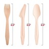 Smarty Had A Party Natural Birch Eco Friendly Wooden Cutlery Set - For 600 Guests - 2 of 4