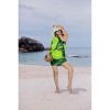 LA LEELA Women's Beach Bikini Swimwear Cover up Wrap Bathing suit Summer Wraps Swimsuit Sarong Skirts for Women One Size Green, Tie Dye Design - 2 of 4