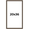 PosterPalooza | Sculpted Silver Picture Frame - UV Acrylic, Foam Board Backing, Hanging Hardware - 2 of 4
