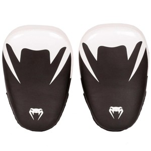 Venum Elite Small Kickboxing Pao Training Mitts - Black/White - 1 of 2