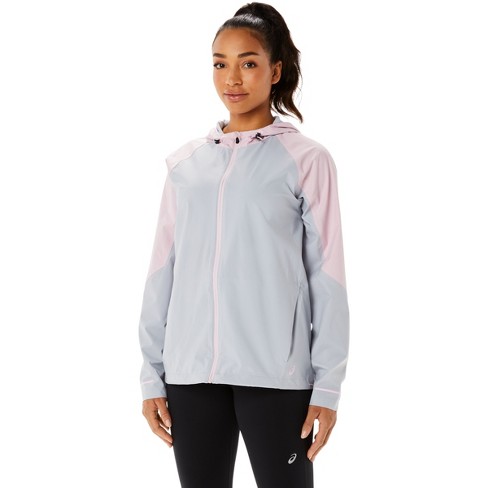 Asics Women s Waterproof Jacket Apparel L Grey Target