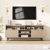 Fluted TV Stand for 65-70 Inch TVs – Modern Entertainment Center with Adjustable Storage - 4 of 4