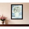 HomeRoots White Blooms Black Double Groove Framed Print Wall Art - 2 of 4