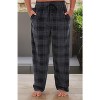 ADR Men's Soft Plush Fleece Pajama Pants, Warm Long Lounge Bottoms - 2 of 4