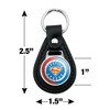 Justice League Superman Athletic Logo Black Leather Keychain - 4 of 4
