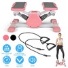 iMountek "Mini Stepper with Resistance Bands & Digital Timer, Max 330.7LBS, Quiet Home Workout Machine" PinkGrey - 2 of 4