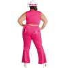 HalloweenCostumes.com Women's Plus Size Pink Retro Cowgirl Costume | Plus Size Costumes - 2 of 4