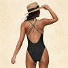 Women's Deep V Neck Crisscross One Piece Swimsuit - Cupshe - 4 of 4
