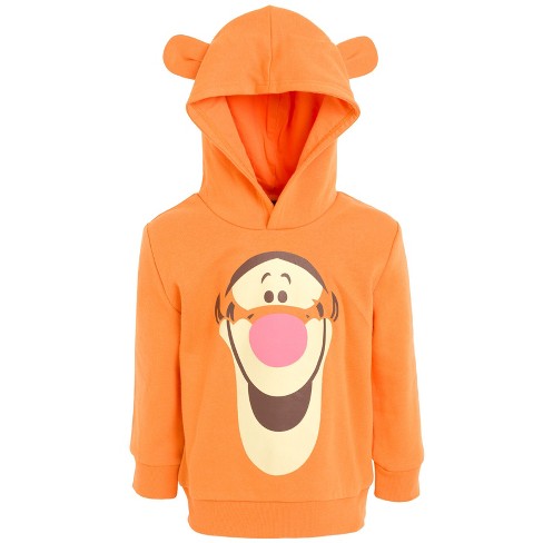 Disney Winnie the Pooh Tigger Little Boys Fleece Pullover Hoodie Orange 6