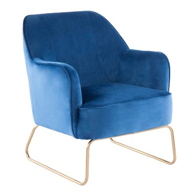 blue velvet accent chair target