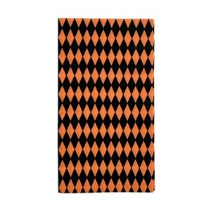 Jollity & Co. - Check It! Halloween Harlequin Check Guest Napkins - Pack of 16 Paper Napkins - 1 of 4