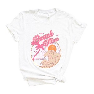 Simply Sage Market Women's Beach Vibes Sun Short Sleeve Graphic Tee - 1 of 3
