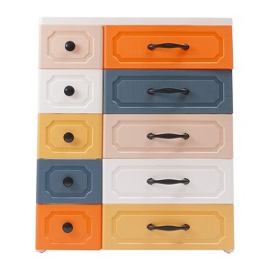 YIYIBYUS Cabinet with Drawer Small Narrow Organizer Cabinet, PP Floor Corner Cabinet - 1 of 4