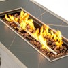 42-Inch Outdoor Wood Grain Gas Fire Pit Table, Patio Heater for Backyard & Deck - 4 of 4
