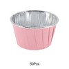 Unique Bargains Curled Rim Disposable Baking Cups Coated Baking Paper 2.56" x 1.57" 50 Pcs - 4 of 4