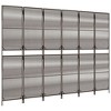 vidaXL Room Divider 6 Panels Brown Poly Rattan - 4 of 4