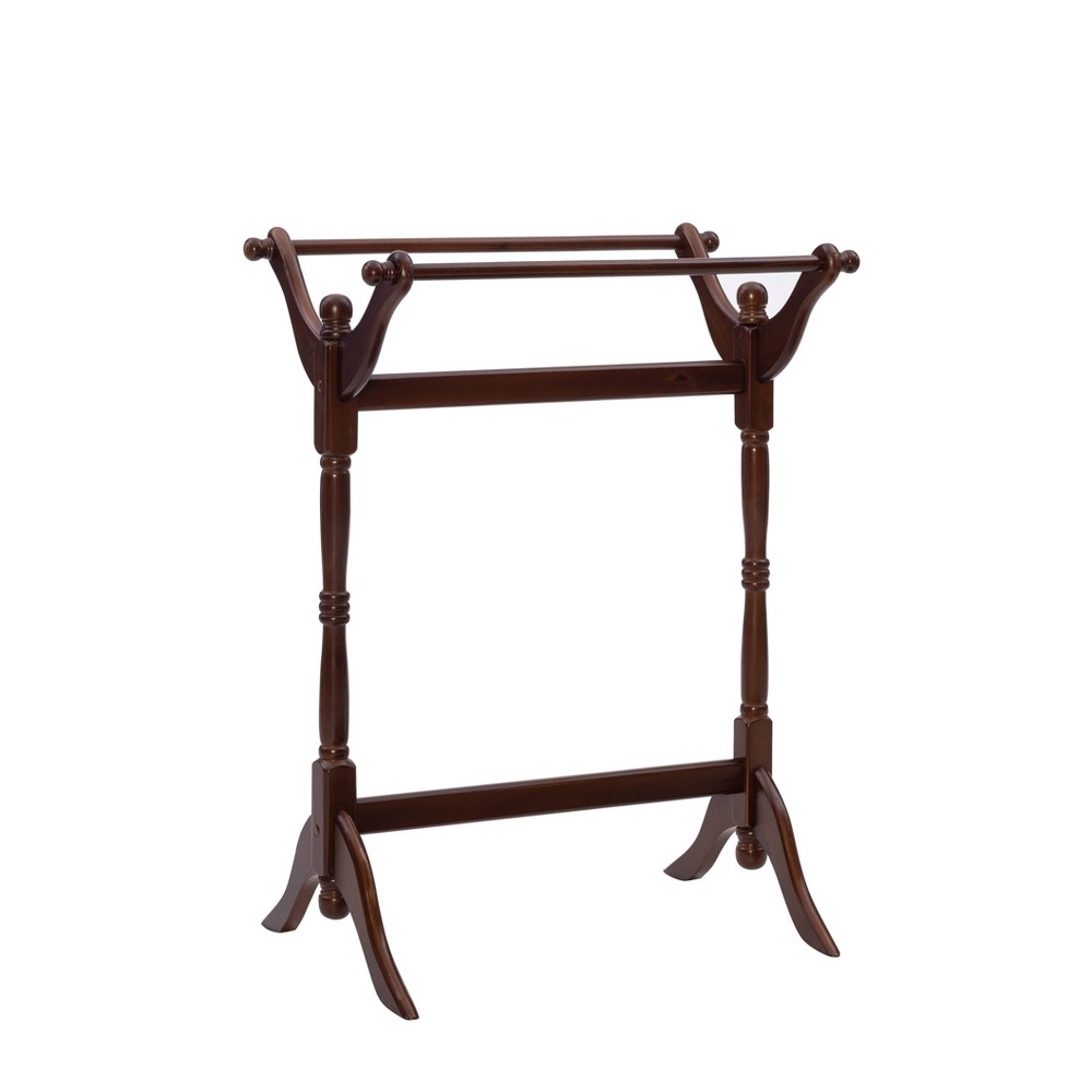 Photos - Garden & Outdoor Decoration Westry Traditional Solid Wood Blanket Rack Cherry Brown Finish - Powell