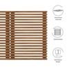Modway Render Mid-Century Modern Wall-Mount Headboard in Walnut, Queen (U.S. Standard) - 4 of 4