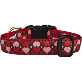 Up Country All Hearts Valentine Dog Collar, Medium