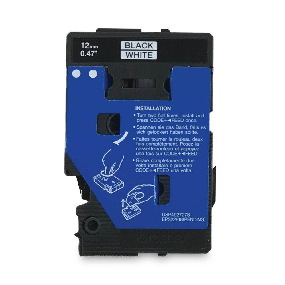 UPC 012502050254 product image for Brother P-Touch TC Tape Cartridges for P-Touch Labelers - Black/White (2 Per Pac | upcitemdb.com
