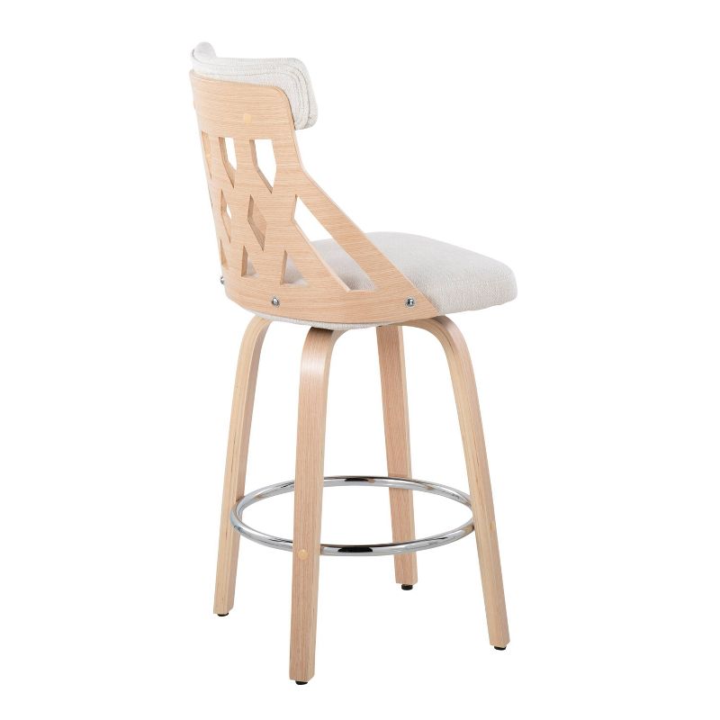York Upholstered Counter Height Barstool - LumiSource, 4 of 10