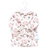 Hudson Baby Infant Girl Mink with Faux Fur Lining Pool and Beach Robe Cover-ups, Neutral Pink Floral - 2 of 2