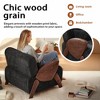 Oversized Modern Accent Armchair,Chenille Upholstered Accent Chair with Thick Cushion and Pillow, Oversized Reading Chair for Living Room,Bedroom - 4 of 4