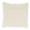 18"x18" Diamond Design Woven Square Pillow Cover Ivory - Saro Lifestyle: Bohemian Style, Zipper Closure - image 2 of 4