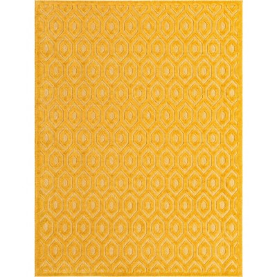Unique Loom    Outdoor Trellis Textured Spatial Area Rug