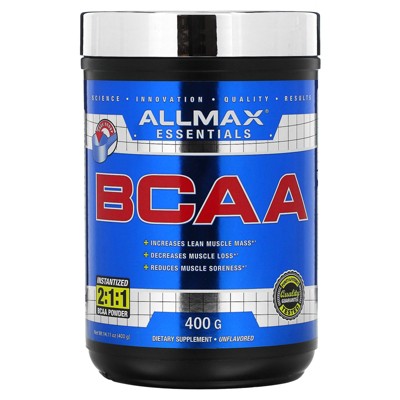 ALLMAX Essentials, BCAA, Unflavored, 14.11 oz (400 g)