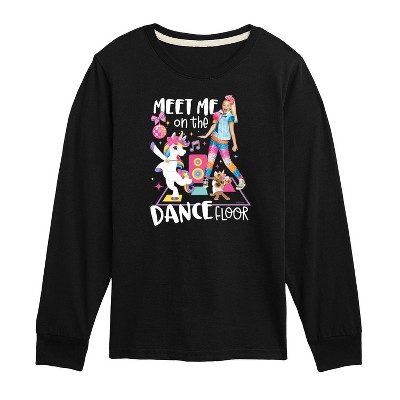 JoJo Siwa Meet Me On The Dance Floor Long Sleeve Graphic T-Shirt - Black - 5T