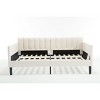 NicBex Twin Size Boucle/Velvet Upholstered Daybed with Ribbed Tufted Backrest for Bedroom,Living Room,Apartment,Ivory - 2 of 4