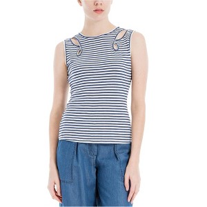 Max Studio London Womens Stripe Cutout Tank Top - 1 of 1