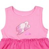 Seven Times Six Barbie Toddler Girls' Repeating Logo Design Tank Top Tulle Tutu Dress - 2 of 3