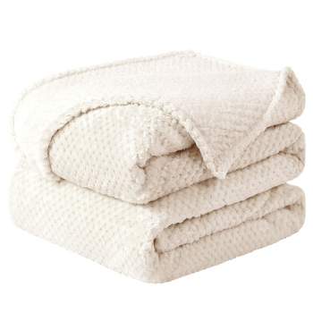 Solid Soft Heavy And Thick Plush Mink Throw Blanket Beige - Trademark  Global : Target