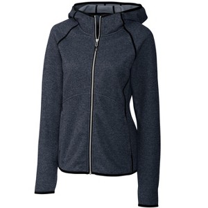Cutter & Buck Mainsail Sweater-Knit Hoodie Womens Full Zip Jacket - 1 of 2