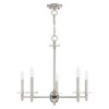 Livex Lighting Bennington 5 - Light Chandelier in  Brushed Nickel - 3 of 4
